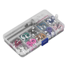 Kit de ojales de 10 mm, metálicos, coloridos y duraderos.