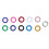 Ösen-Set 10 mm bunte Metallösen 10