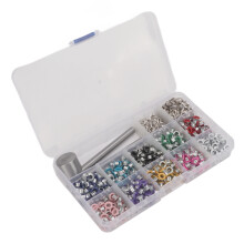 4 mm Mehrfarbiges Ösen- und Grommet-Werkzeug-Set mit Box