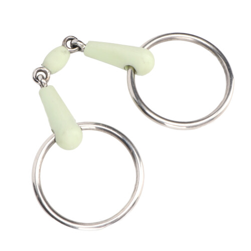 Horse Mouth Bit Stainless Steel Ring Middle Rubber 2
