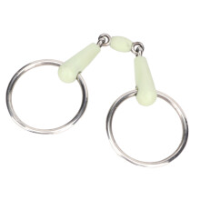 Horse Mouth Bit Stainless Steel Ring Middle Rubber