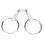 Horse Mouth Bit Stainless Steel Ring Middle Rubber 4