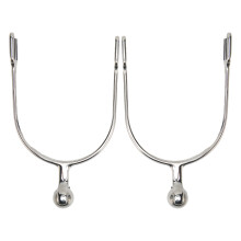 2Pcs Women Horse Spurs Stainless Steel Western