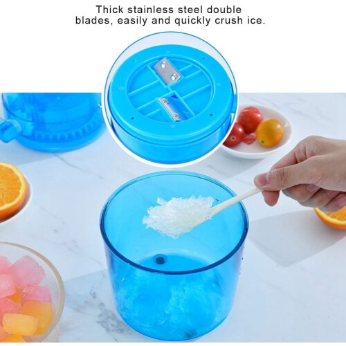 Mini Ice Crusher, Manual Ice Scraper, Perfect for Making Summer Ice Cream, Compact Design for Home Use 1