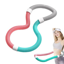 Upgraded Soft Spring Exercise Hoop for Adults - Foldable Fitness Hula Hoop, Core Trainer for Home & Travel, 40-90KG