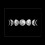 Moon Phases Canvas Painting Rimless Paintings on 3