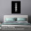 Moon Phases Canvas Painting Rimless Paintings on 4
