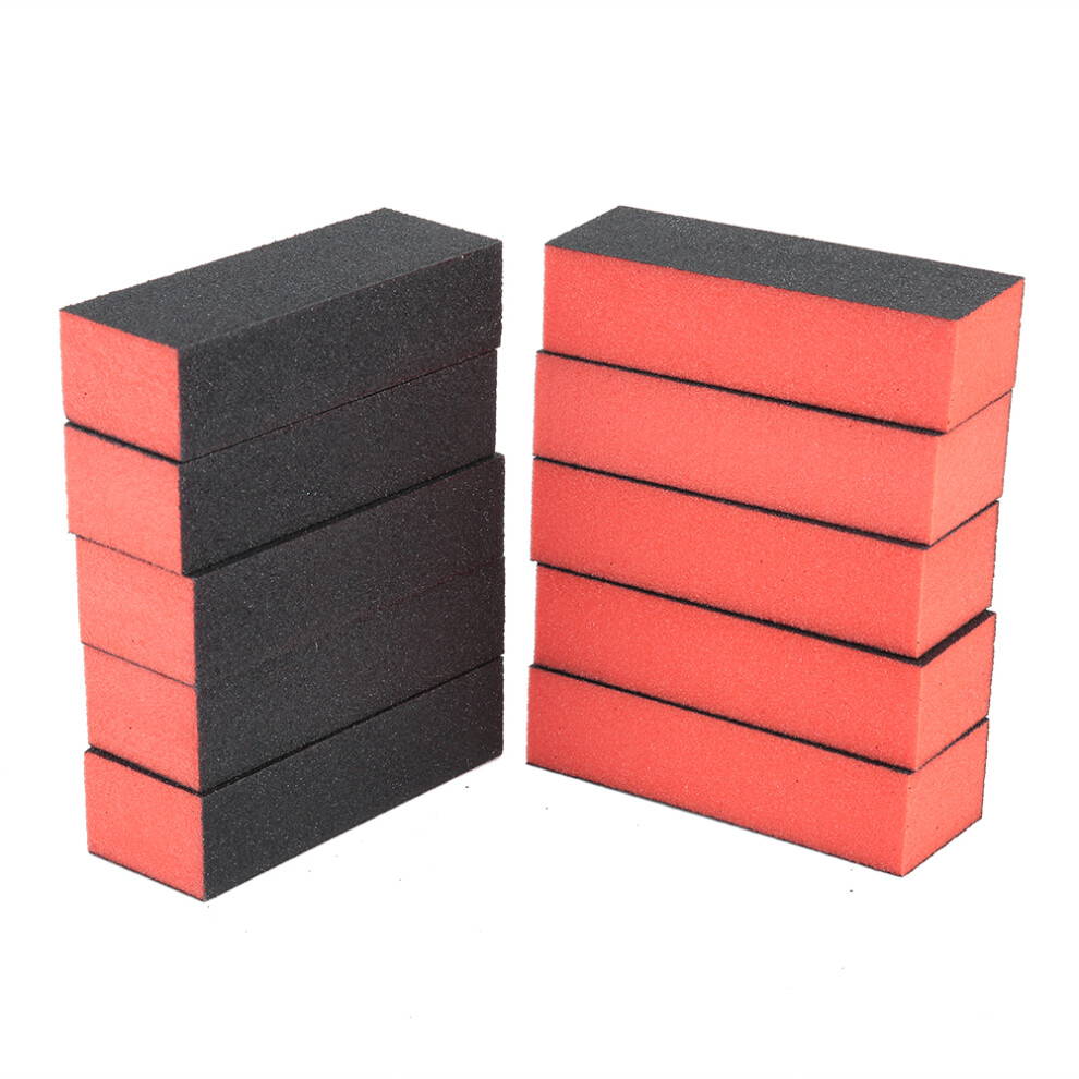 10pcs Nail File Nail Buffer Sanding Buffing Block