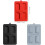Silicone Toaster Covers 2 Pieces Red Flexible Protective Cover for Bread Machine Kitchen Appliances Solid Color 4