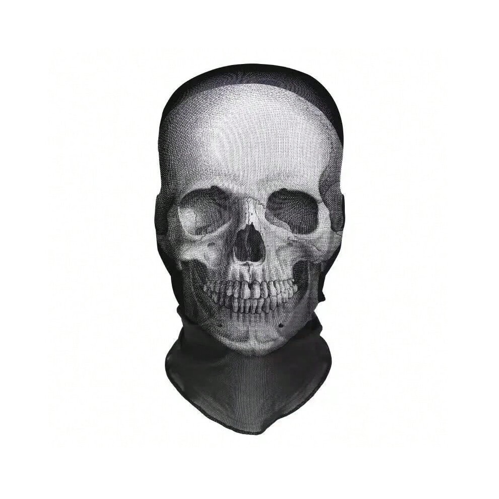 (18) Halloween Terror Masks 3D Printing Skull Pattern Elastic Mesh Face Mask Funny Party Cosplay Props Balaclava Breathable Headcover-image-OPC-PJNCMY5-NEW