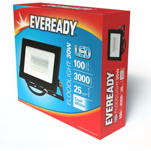 Eveready Eveready 30W IP65 LED Floodlight - 3,150 Lumen - 4,000K (Cool White) 1