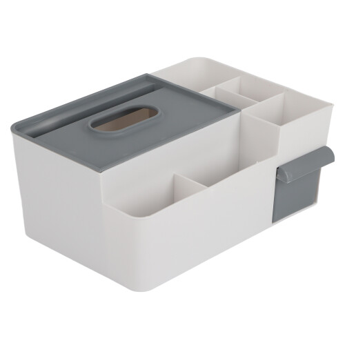 Taschentuchboxhalter 600 g, Multifunktion, hellgrau 1