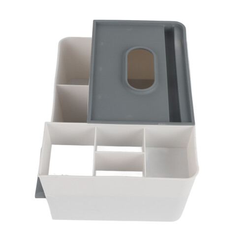 Taschentuchboxhalter 600 g, Multifunktion, hellgrau 2