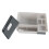 Taschentuchboxhalter 600 g, Multifunktion, hellgrau 4