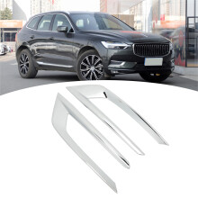 2 piezas moldura de luz antiniebla frontal ABS plateado XC60 2018-21