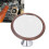 Multi-Directional Walnut & Stainless Steel Coffee Reflective Mirror, 6cm Diameter 14