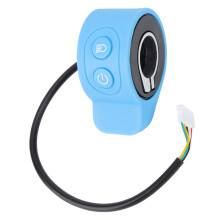 Elektrischer Tretroller Daumen-Gasgriff, empfindlicher Tretroller-Gußknopf für Xiaomi Elektroroller, Blau