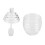 265ml Transparent Beehive shaped Honey Jar with 10