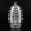 265ml Transparent Beehive shaped Honey Jar with 13