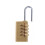 Code Padlock - Brass Mini 4-Digit Combination Lock for Travel Luggage, Resettable Security Padlocks for Bags 1