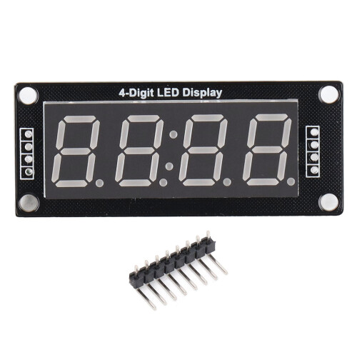 0,56 pulgadas 4 dígitos LED rojos 5V Módulo con cabecera de pines 1