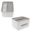 Funda rectangular para caja de pañuelos de ABS, 10.6 oz 3