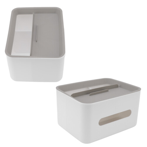 Funda rectangular para caja de pañuelos de ABS, 10.6 oz 2