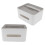 Funda rectangular para caja de pañuelos de ABS, 10.6 oz 6