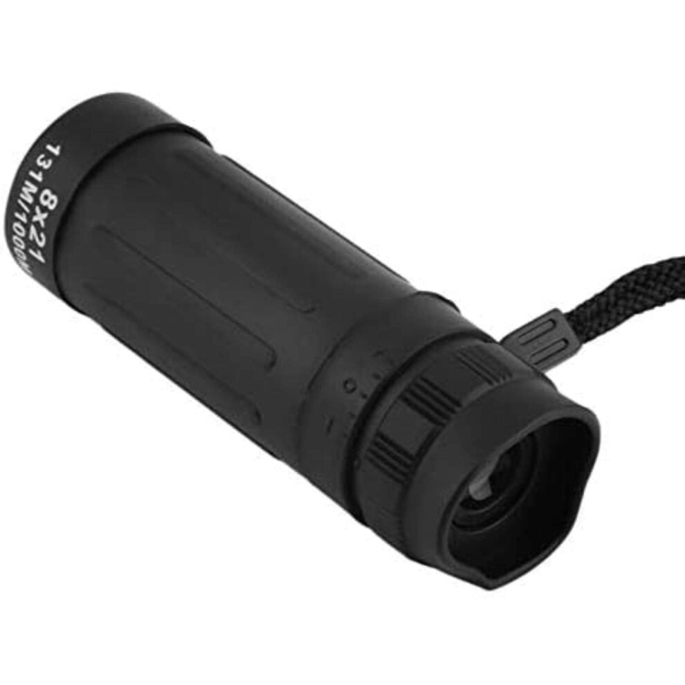 Portable Binoculars 8X21 High Power Monocular For Camping Hiking Travel Lightweight Outdoor Telescopes Black 6276012479453