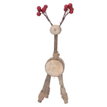 Adorno de ciervo en madera - Regalo elegante retro