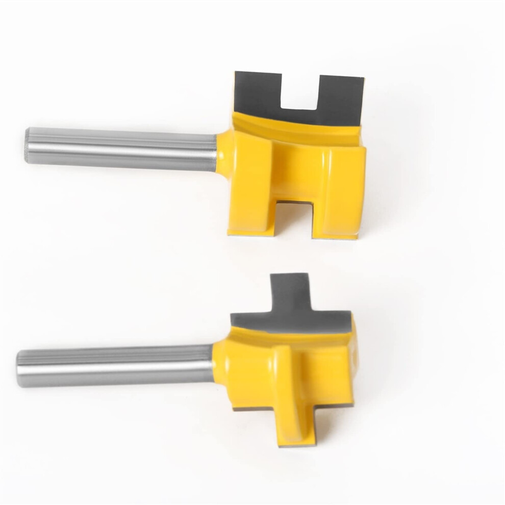 Router Bits 2Pc Mini Tongue Groove Router Bit Set 1/4" 6Mm 8Mm Shank Woodworking Cutter For Diy Projects 6947110165059
