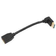 DP1.4 90 DisplayPort-Verlängerungskabel 0,15 m Schwarz