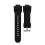 PU Leather Black Watch Strap Watchband Fits for 3