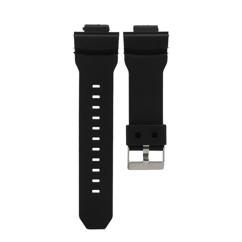 PU Leather Black Watch Strap Watchband Fits for 2