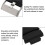 PU Leather Black Watch Strap Watchband Fits for 5