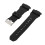 PU Leather Black Watch Strap Watchband Fits for 2