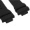 PU Leather Black Watch Strap Watchband Fits for 8