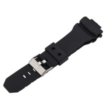 PU Leather Black Watch Strap Watchband Fits for