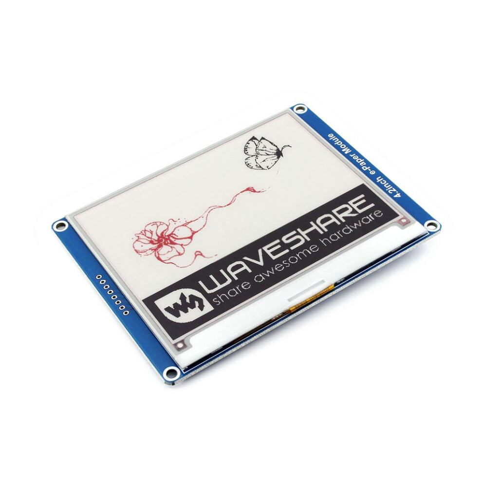 Tri-Color Display Module 4.2 Inch 400X300 Resolution 3.3V E-Paper Screen Spi Interface For Raspberry Pi Stm32 Arduino Jetson Nano 6482260658506