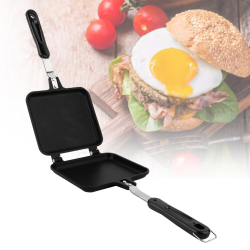 Dual sided Non stick Frying Pan Waffle Maker for 2