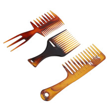 Wide Tooth Hair Comb Set 3pcs Portable Styling Tools for Home & Barbershop