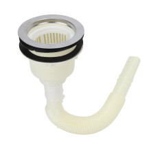 Barber Shop Shampoo Basin Drain Stopper Set, Rubber & Stainless Steel