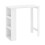 SoBuy Ψηλό Τραπέζι Μπαρ με Ράφια, Λευκό 112x57x106 cm 1