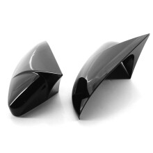 2 piezas de moldura de la cubierta del espejo lateral para VW MK7 14-19 negro