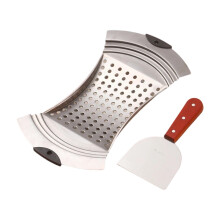 Pasta Hopper Tool Spaetzle Plane with Rust Resistant Dumpling Press and Pastry Scraping Tool for Homemade Pasta