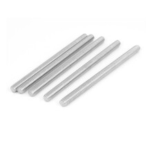 M12 x 160mm Fully Threaded Rod Right Hand Thread Fastener 5PCS Metric Stud Bolt for Construction and Assembly