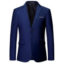 Mens Solid Slim Fit Blazer Jacket Two Button Notched Lapel Business Suit for Daily Wear and Party, Classic Sport Coat