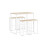 SoBuy Bartisch-Set OGT15-WN mit 4 Hockern, Holzfarbe 1