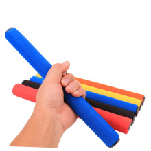 Boys and Girls Relay Race Sticks 6pc Set Anti-Slip Sponge Covered for School Outdoor Sports Red Green Yellow Orange Blue Black