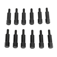12-teiliges Mini-Ventildeckel-Beanie-Schrauben-Set schwarzes Ersatzset für Ford SB 260 289 302 351W Motor
